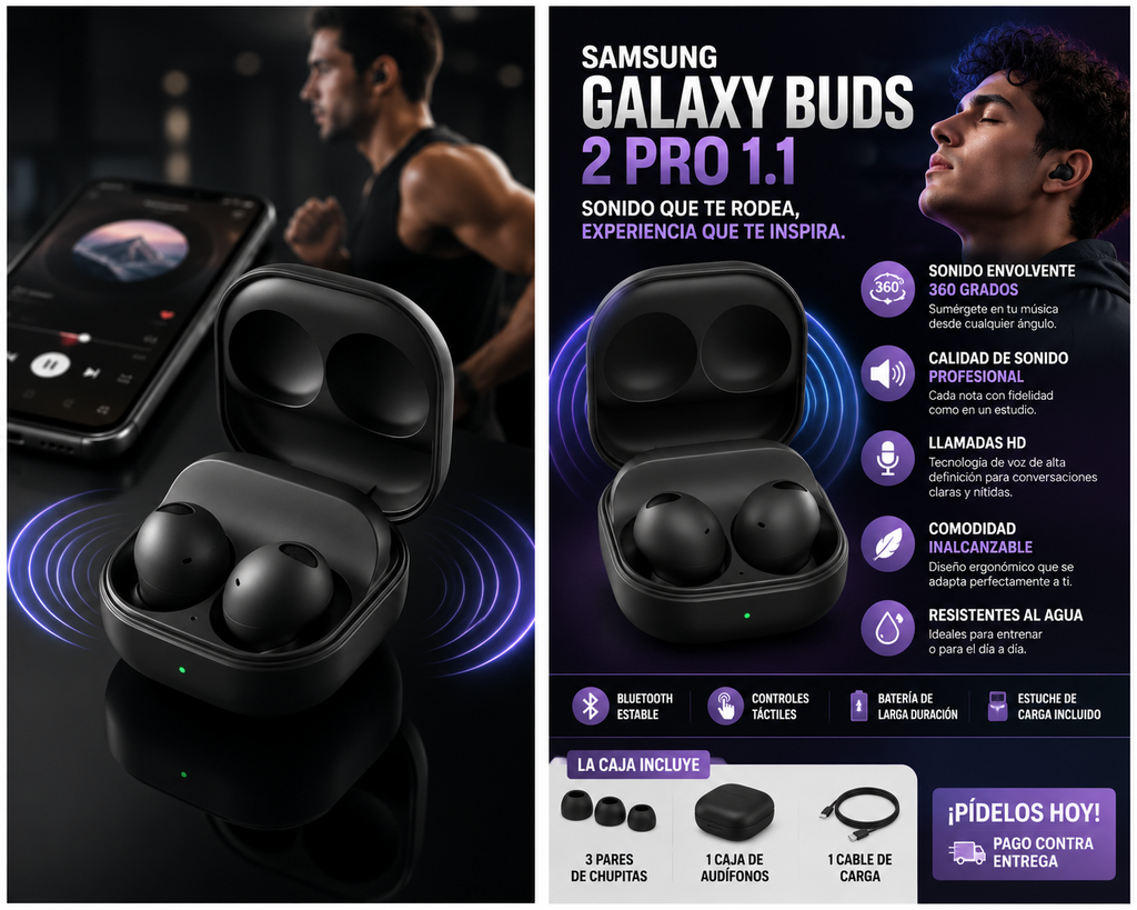 Audífonos Samsung Galaxy Buds 2 PRO 1.1